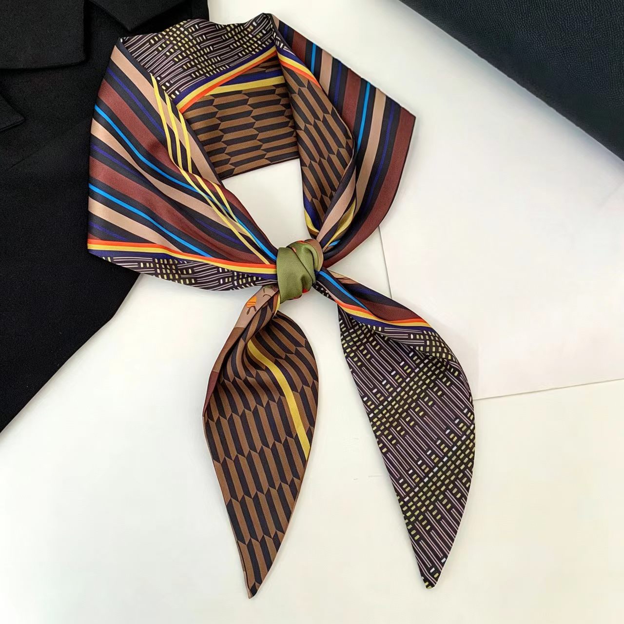 Luxury Bags Supplier - Luxury Print Long Hair Ribbon Bevel