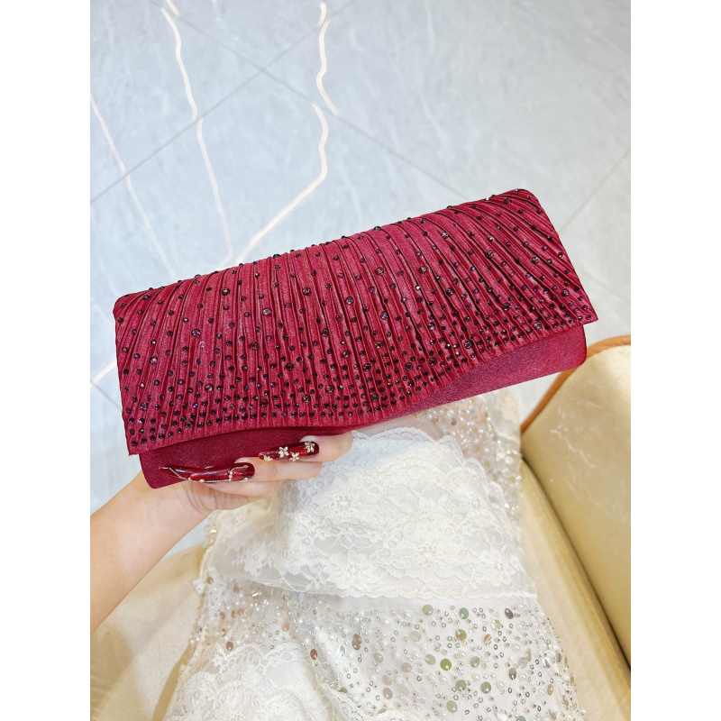 Luxury Bags Supplier - New luxury diamond-embellished evening clutch for