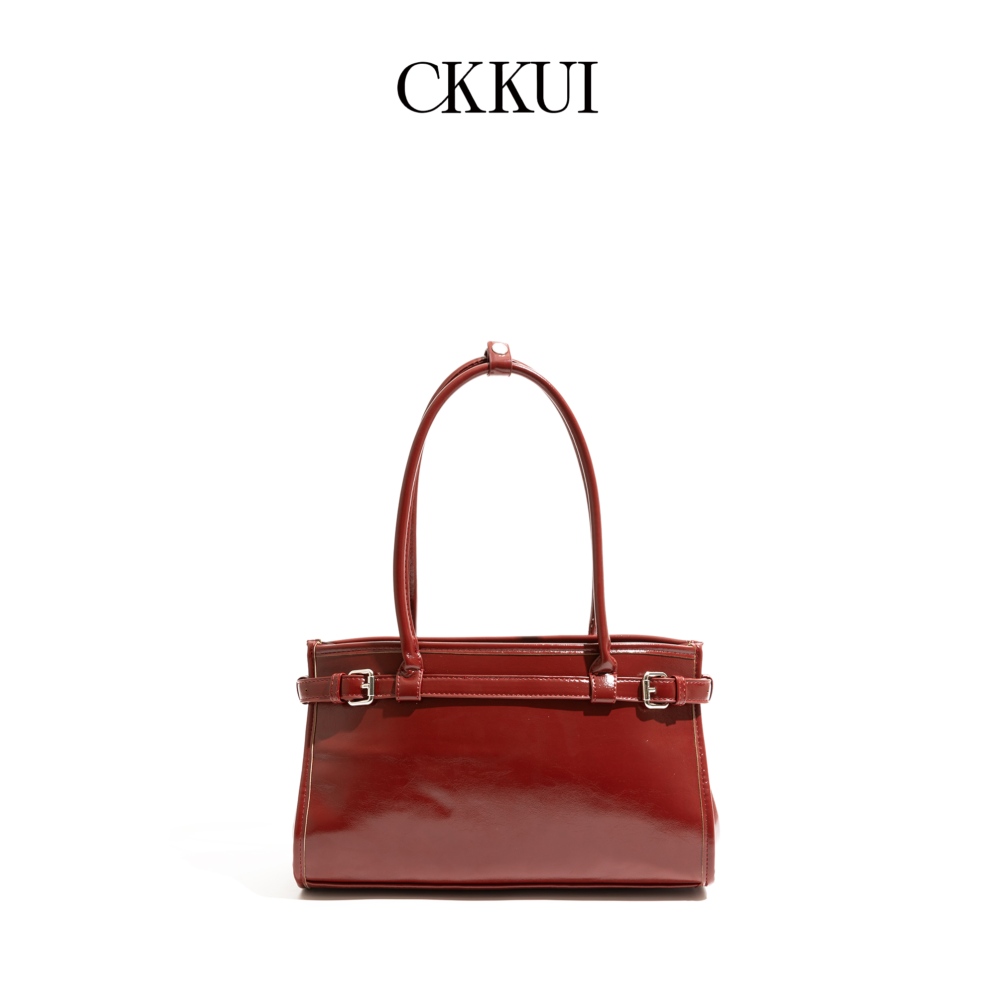 Top Handle Patent Bag - CKKUI Women's Elegant Patent Leather Tote
