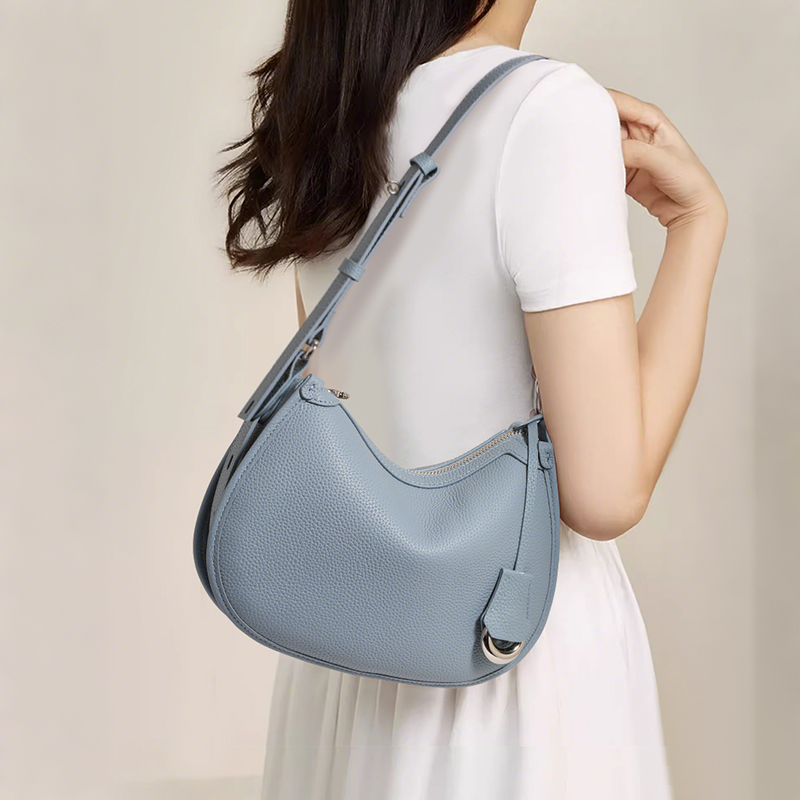 Half Moon Bag Suede - New High-End Leather Crescent Bag for
