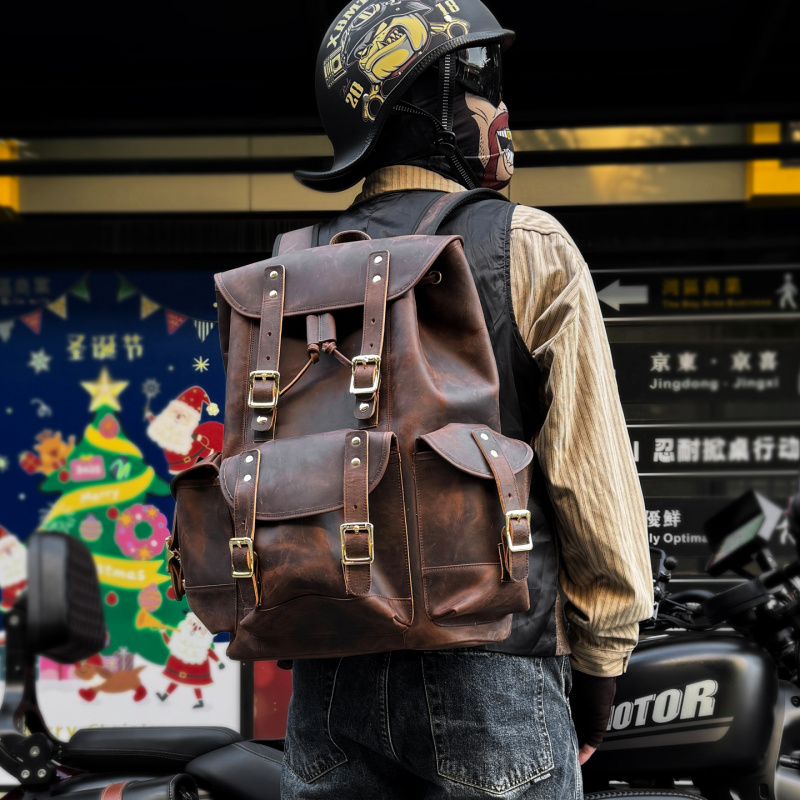 New Arrivals Leather Backpack  - Luxury Bags For Men recension och pris
