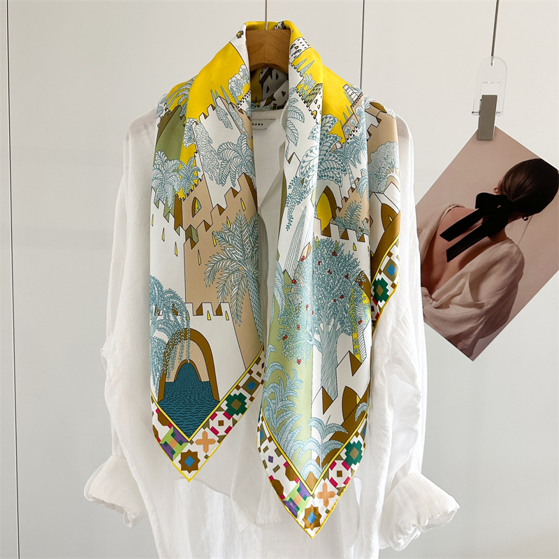 Square Silk Scarf 90CM Luxury  - Luxury Bags Designer recension och pris