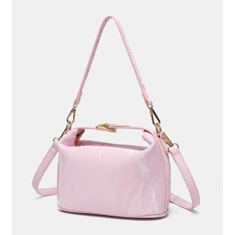 Women's Pink Patent Leather Mi - Top Handle Patent Bag recension och pris