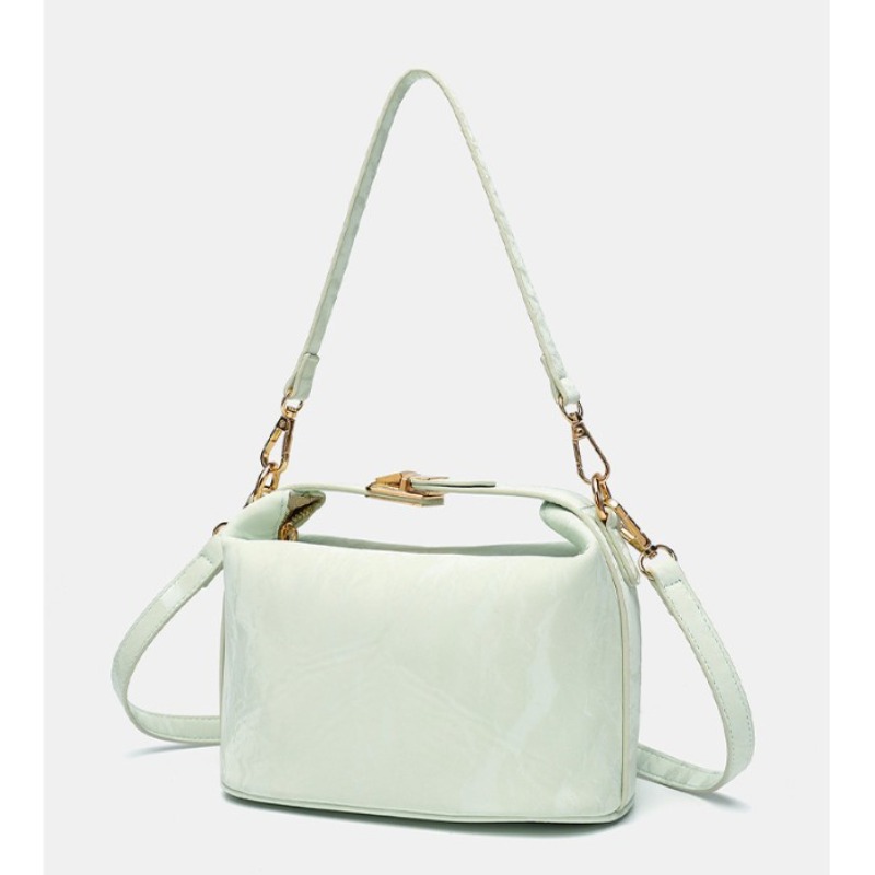 Women's Pink Patent Leather Mi - Top Handle Patent Bag recension och pris