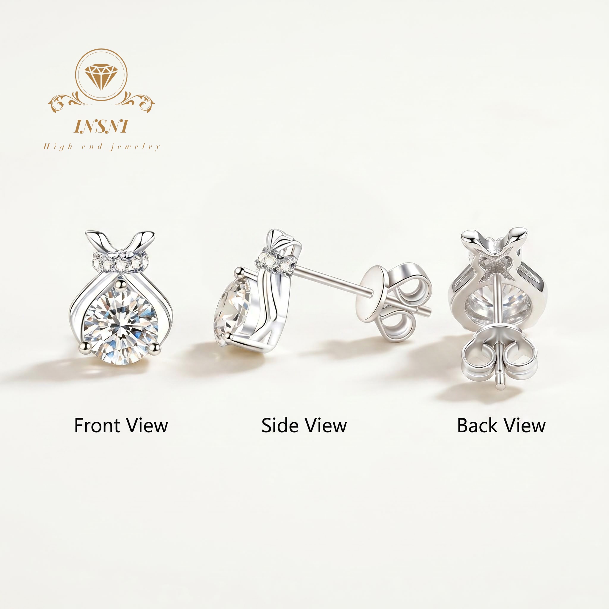 S925 Silver Moissanite Bow Luc - Luxury Bags That Are Affordable recension och pris