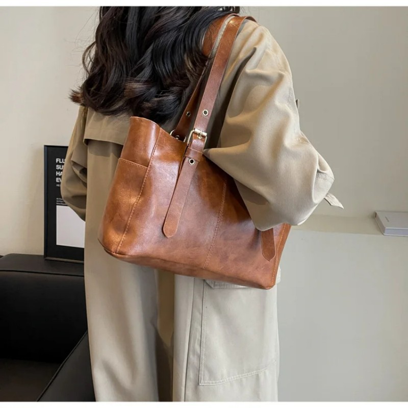 Large Capacity Solid Color Han - Luxury Bags Korea recension och pris