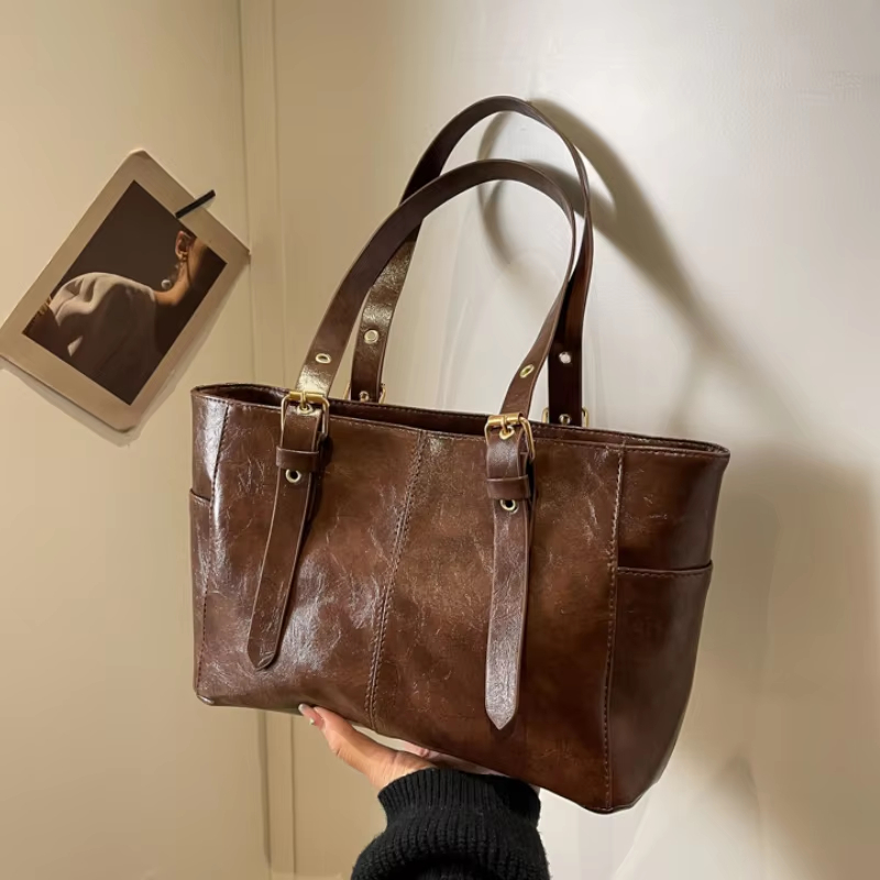 Large Capacity Solid Color Han - Luxury Bags Korea recension och pris