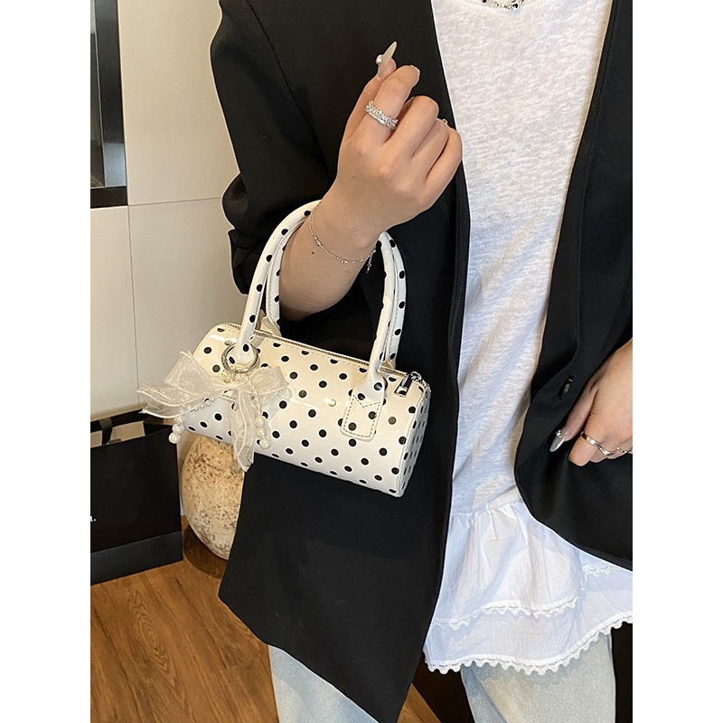 Women's Cute Polka Dot  Handba - Top Handle Patent Bag recension och pris
