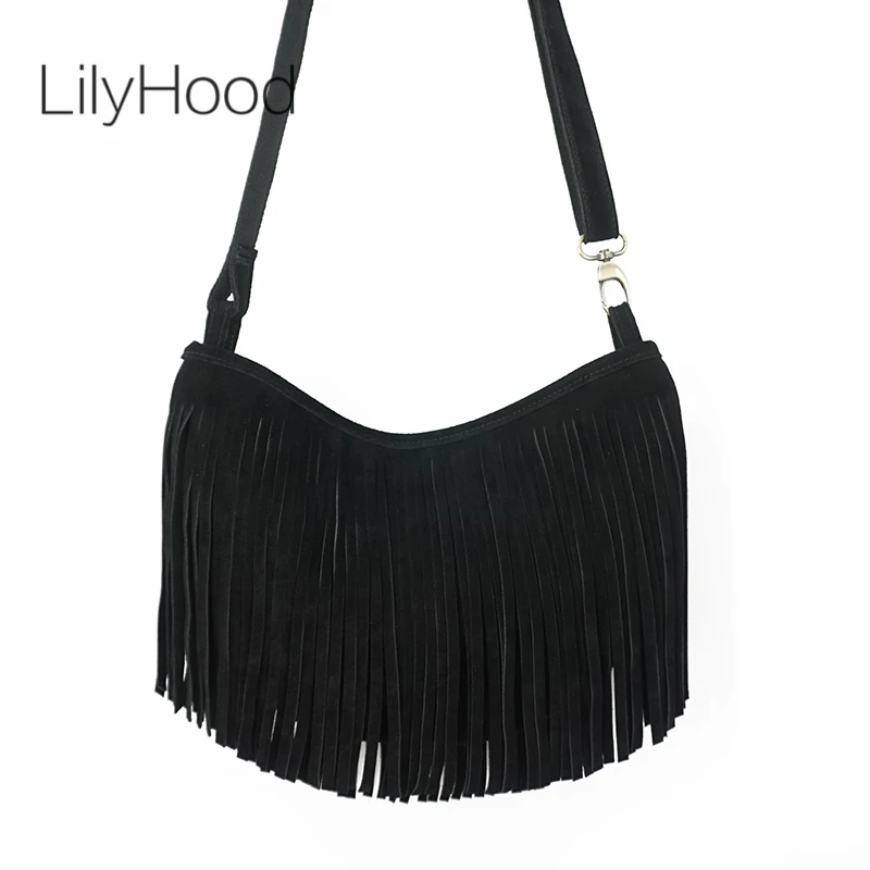 Women Genuine Leather Suede Fr - Half Moon Bag Suede recension och pris
