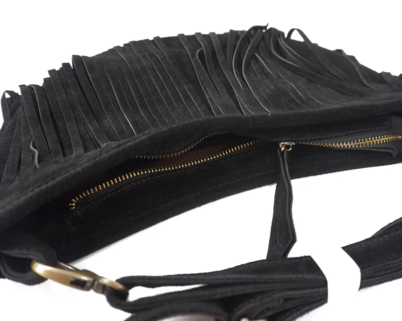 Women Genuine Leather Suede Fr - Half Moon Bag Suede recension och pris