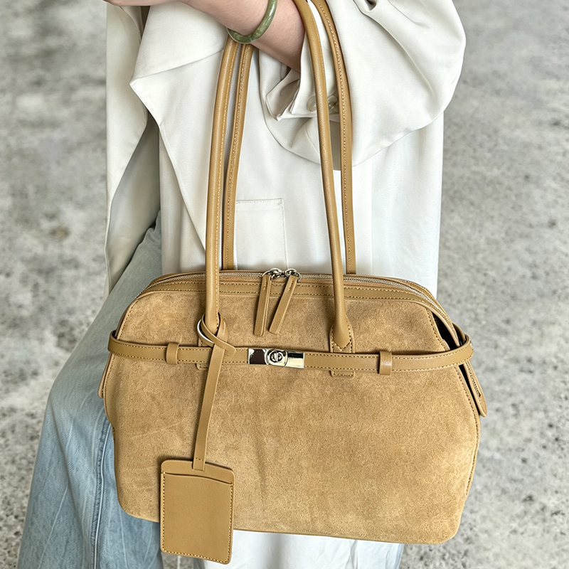 New Women's Genuine Suede Cowh - Half Moon Bag Suede recension och pris