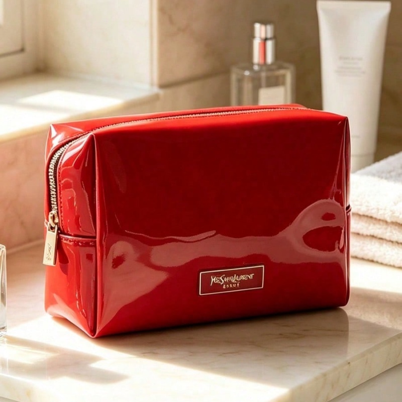 YSL BEAUTE Red Faux Leather Ma - Women Luxury Bags Ysl recension och pris