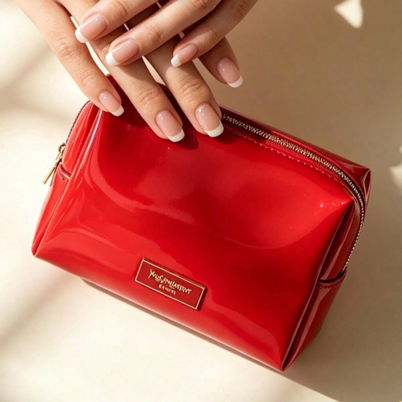 YSL BEAUTE Red Faux Leather Ma - Women Luxury Bags Ysl recension och pris