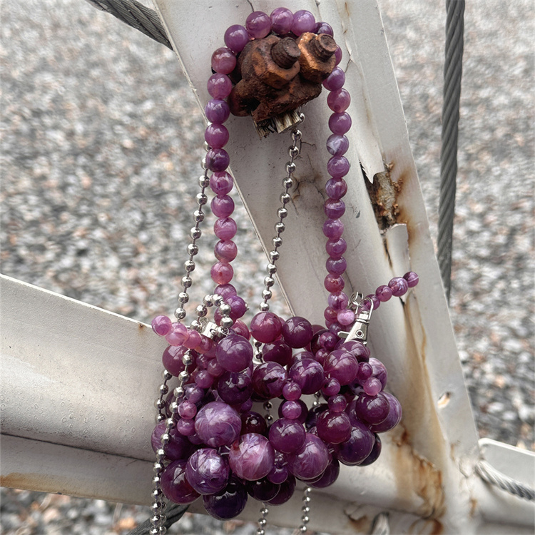 Girls Mini Purple Beaded  Clut - Luxury Bags For Kids recension och pris