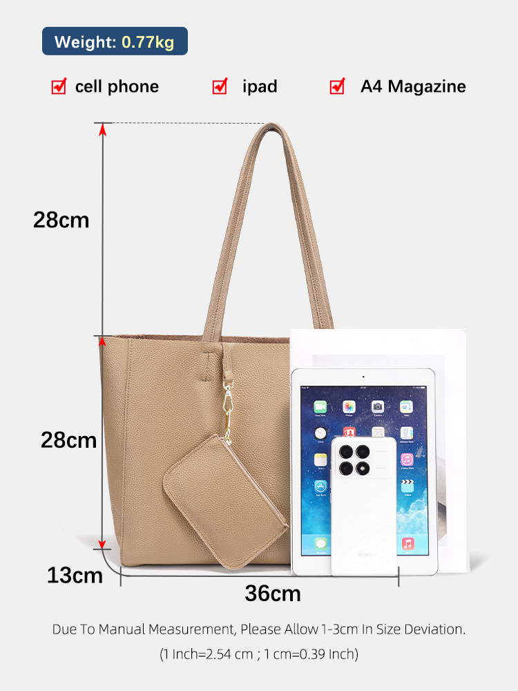 Zency Genuine Leather Large To - Luxury Bags Supplier recension och pris
