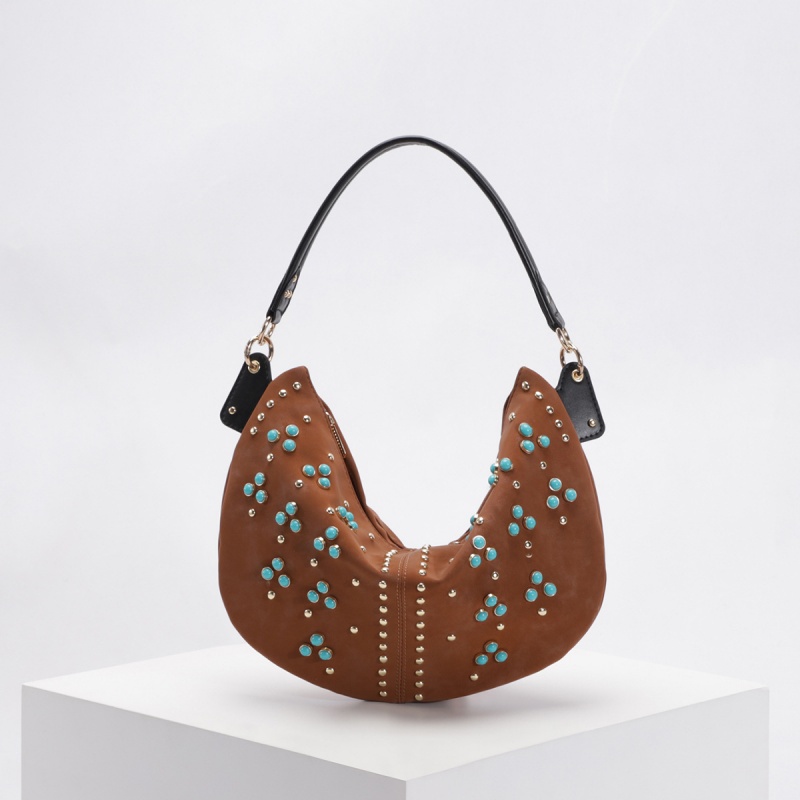 Vintage Western Hobo Shoulder  - Half Moon Bag Suede recension och pris