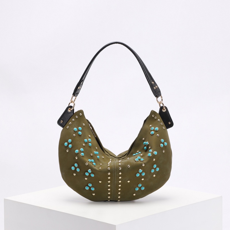Vintage Western Hobo Shoulder  - Half Moon Bag Suede recension och pris