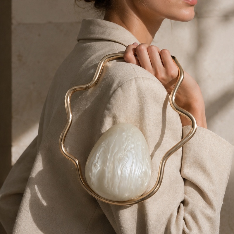Women mini Acrylic Egg Bag Cut - Luxury Bags Supplier recension och pris