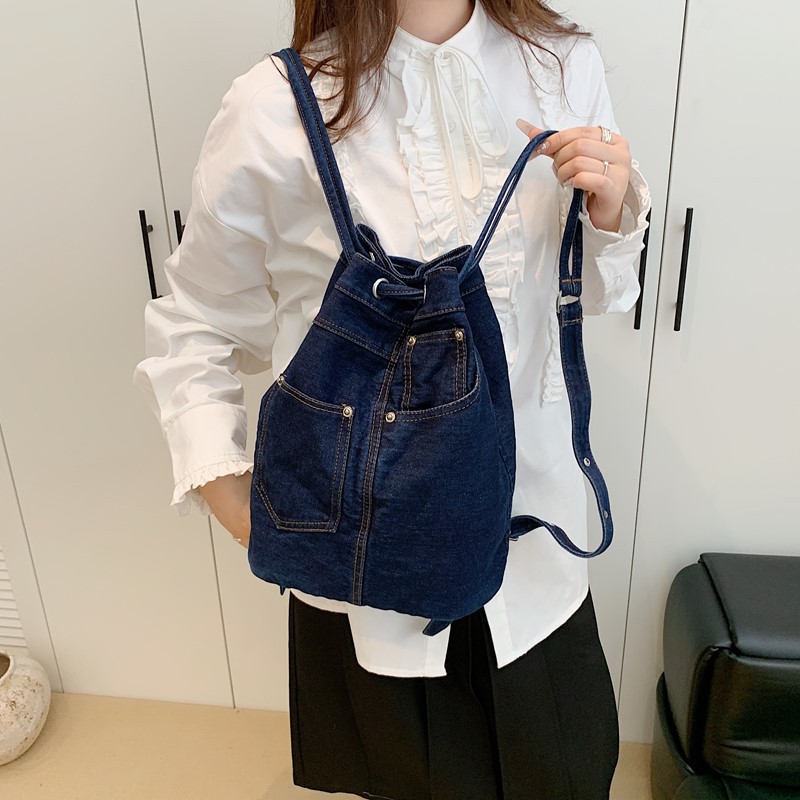 Denim Female Backpacks Casual  - Luxury Bags For Kids recension och pris