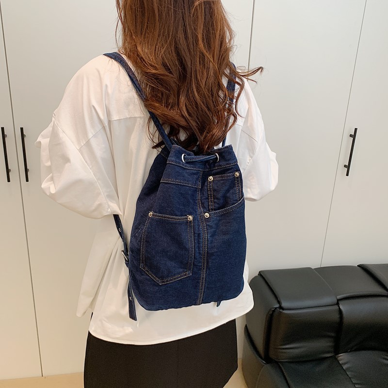 Denim Female Backpacks Casual  - Luxury Bags For Kids recension och pris