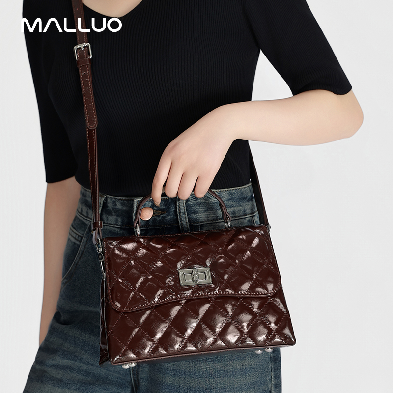 Light Luxury Fashion Women's G - Top Handle Patent Bag recension och pris