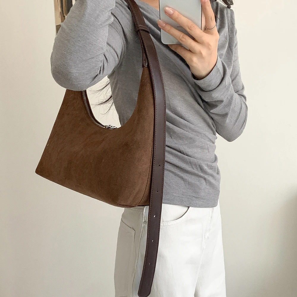 Luxury Leopard Crescent Women  - Half Moon Bag Suede recension och pris