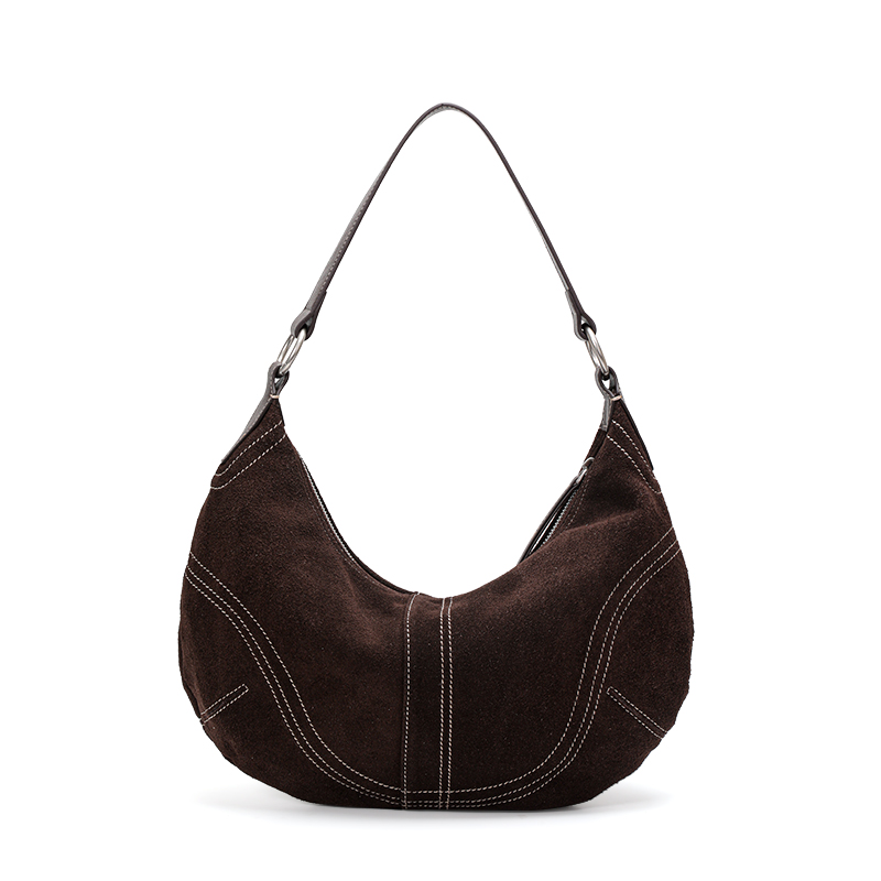 Aidanni Cowhide Suede Underarm - Half Moon Bag Suede recension och pris