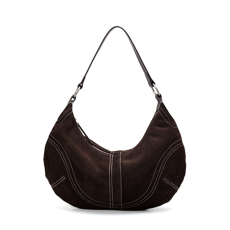 Aidanni Cowhide Suede Underarm - Half Moon Bag Suede recension och pris