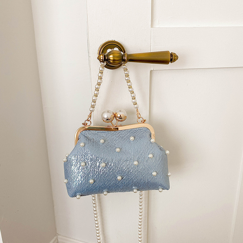 Glitter Pearl Decor Kiss Lock  - Luxury Bags That Are Affordable recension och pris