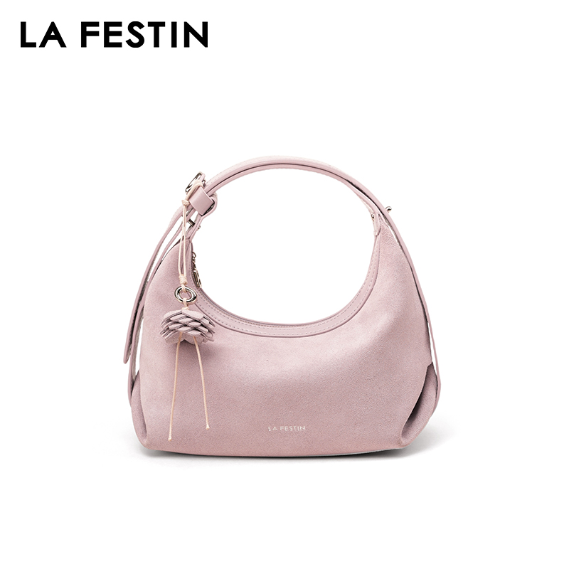 LA FESTIN Original Handbag Wom - Half Moon Bag Suede recension och pris