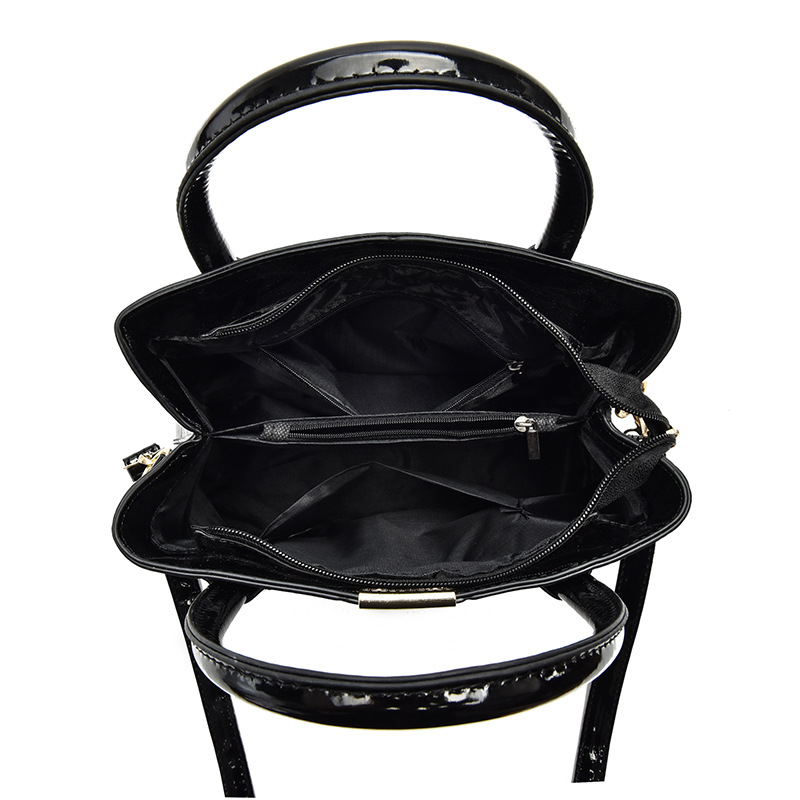 Vintage Top-Handle Shoulder Ba - Top Handle Patent Bag recension och pris