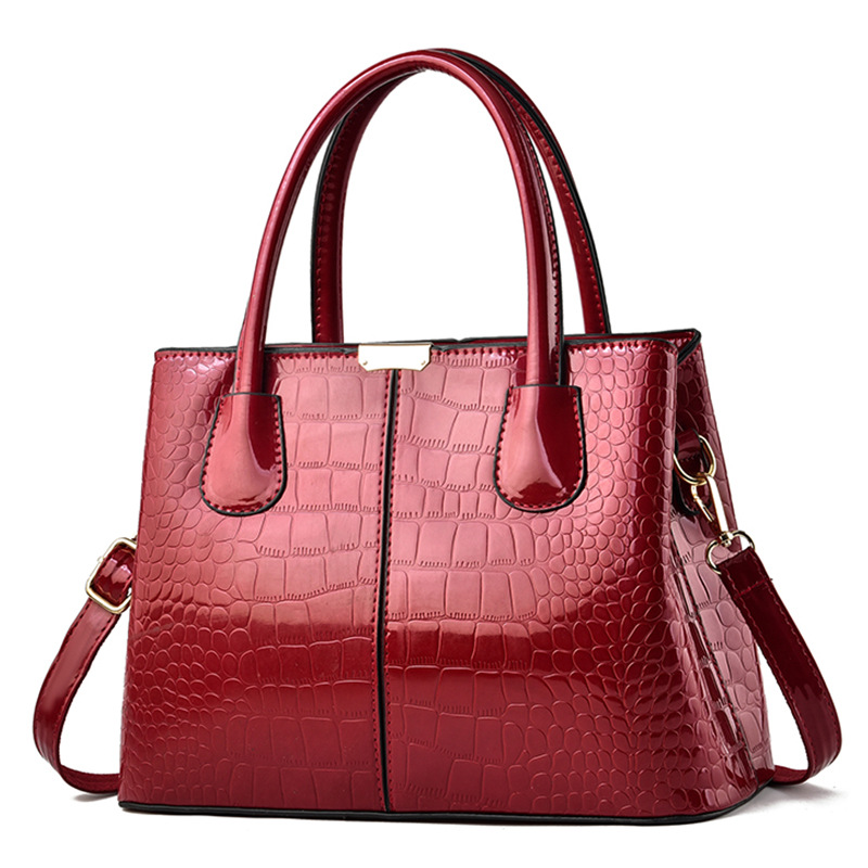 Vintage Top-Handle Shoulder Ba - Top Handle Patent Bag recension och pris