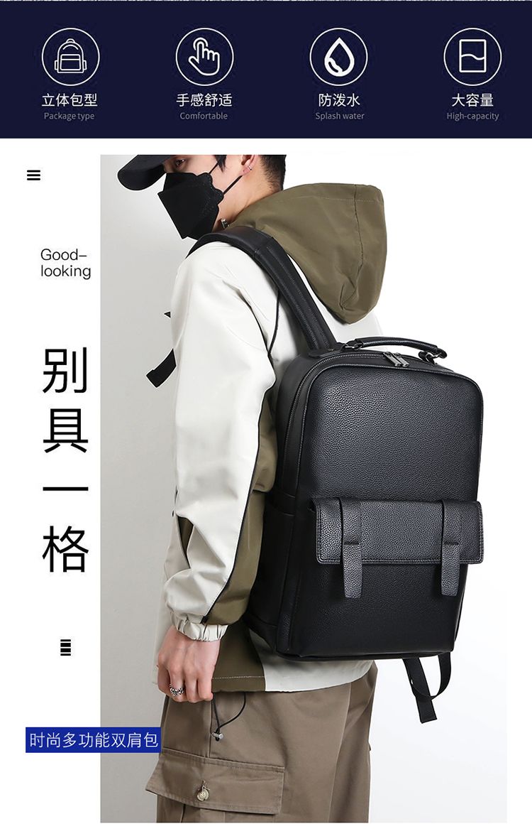 Men's luxury leather backpack  - Luxury Bags For Men recension och pris